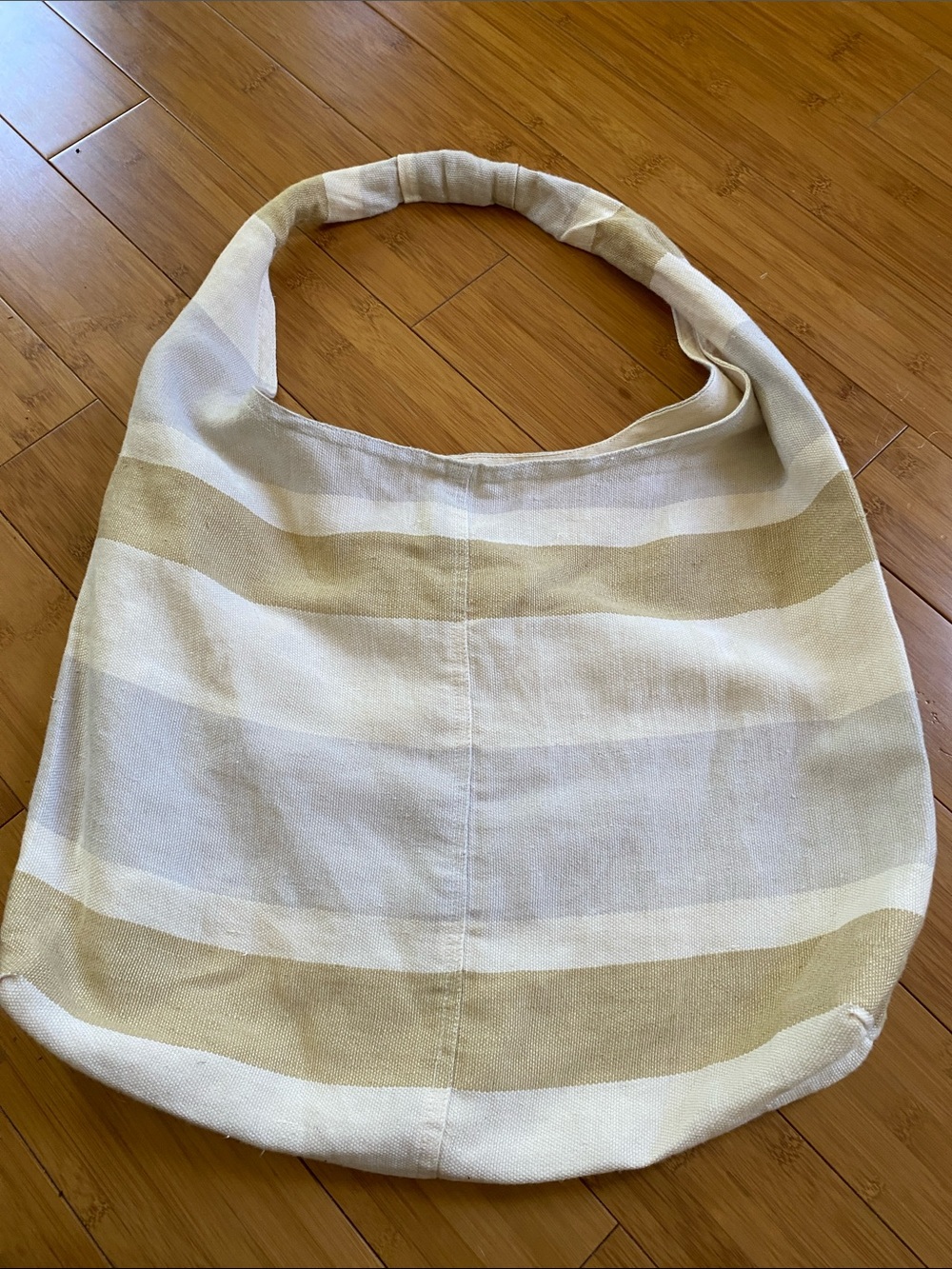 Eileen Fisher linen/cotton shoulder bag